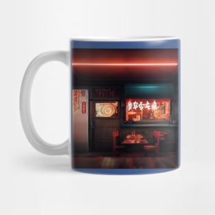 Cyberpunk Tokyo Ramen Shop Mug